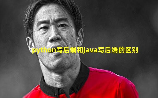 python写后端和Java写后端的区别